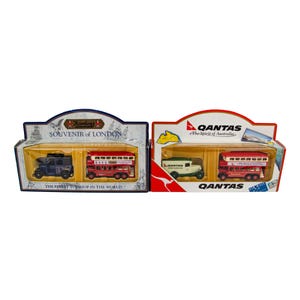 LLEDO Days Gone Qantas Australia Hamley's London Diecast Model Sets 2P Lot