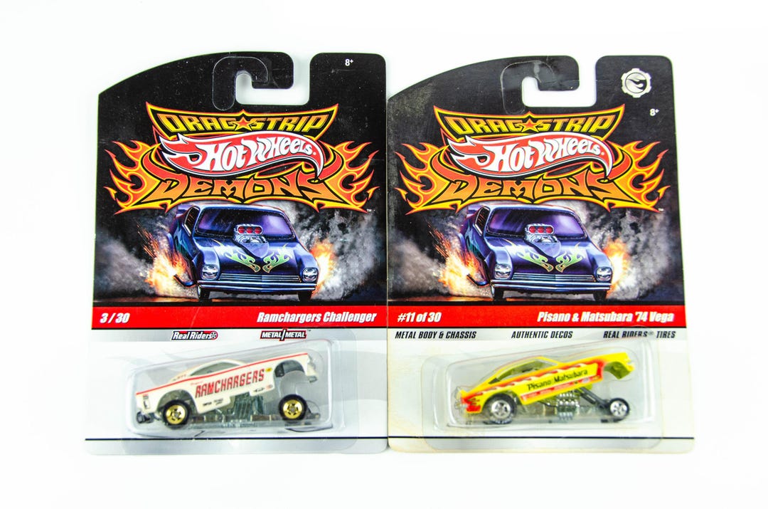 Hot Wheels Drag Strip Demons Lot Ramchargers Challenger Pisano ...