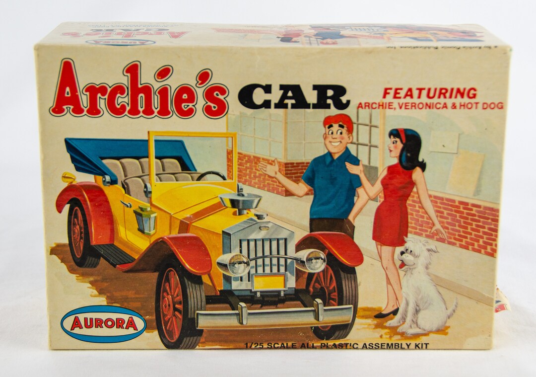 Rare Vintage 1969 Aurora 1:25 Scale Archie's Car Model Kit - Etsy