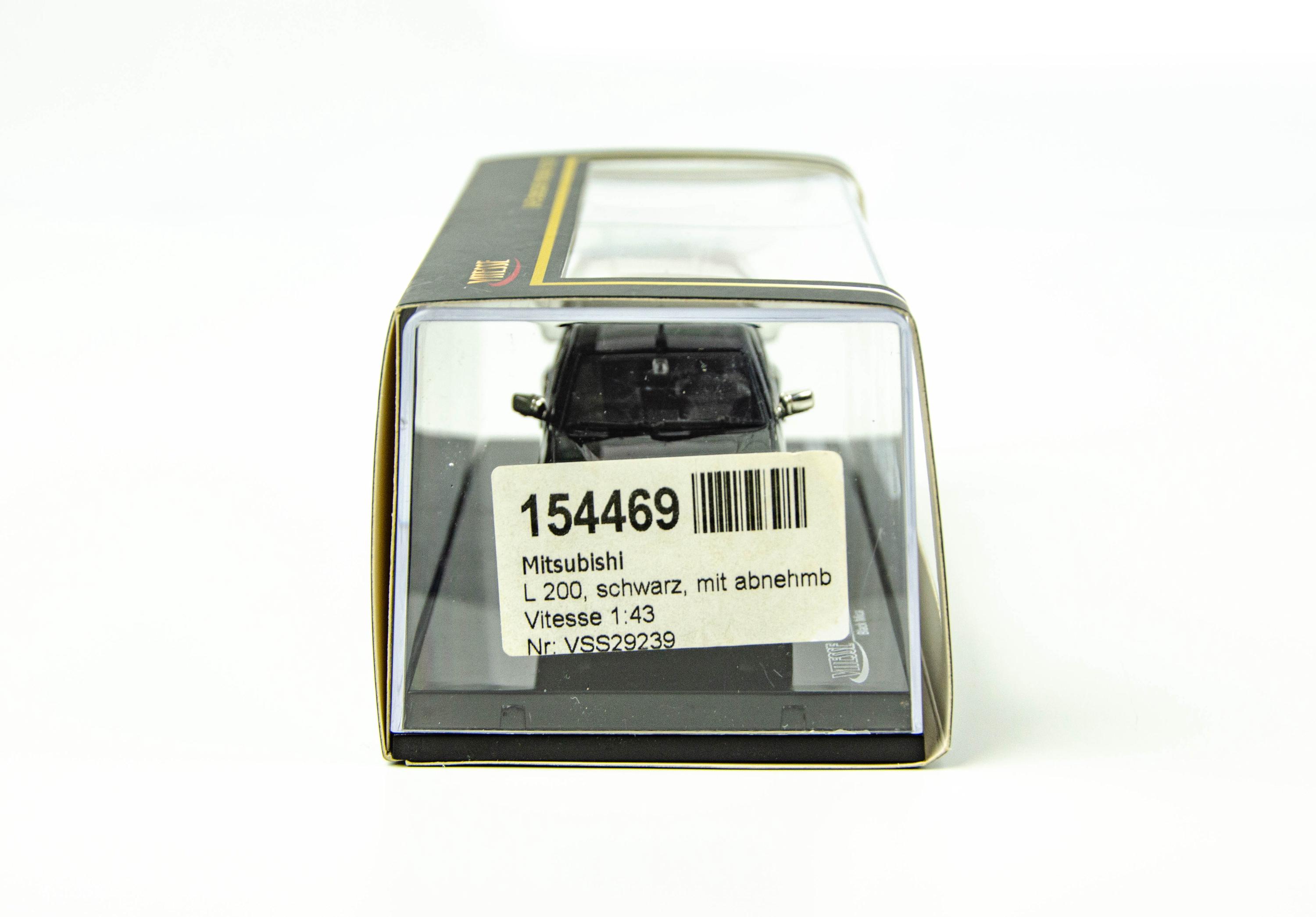 Vitesse 1/43 Mitsubishi L200 Pickup Truck Black Limited Edition 1