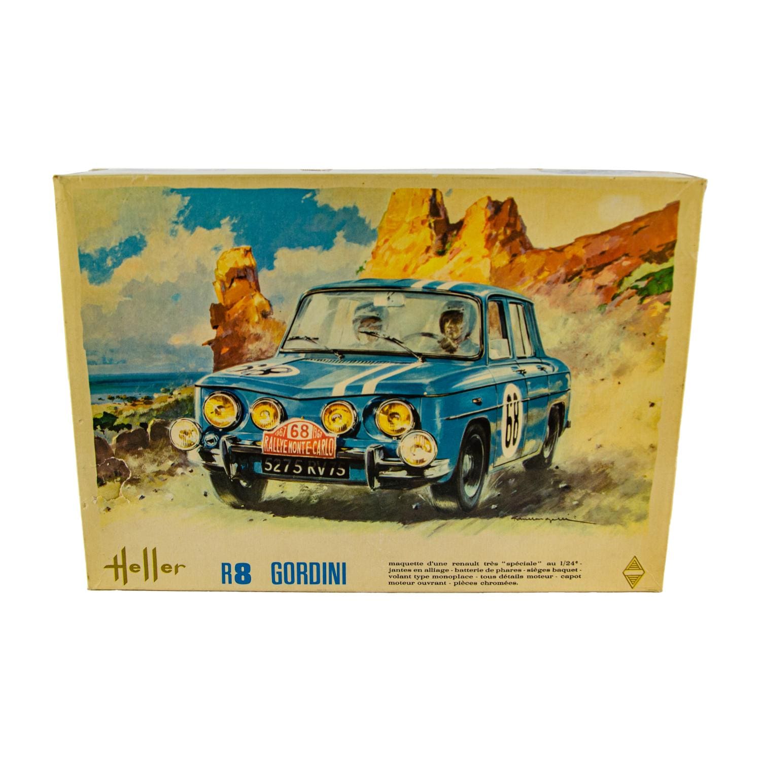 Heller L760 Renault R8 Gordini Type 1300 Rallye France 1:24 Scale