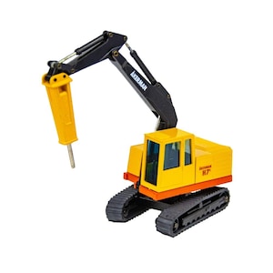 Joal Akerman H7C Loader w/ Breaker 1/50 Scale Diecast Construction Vehicle