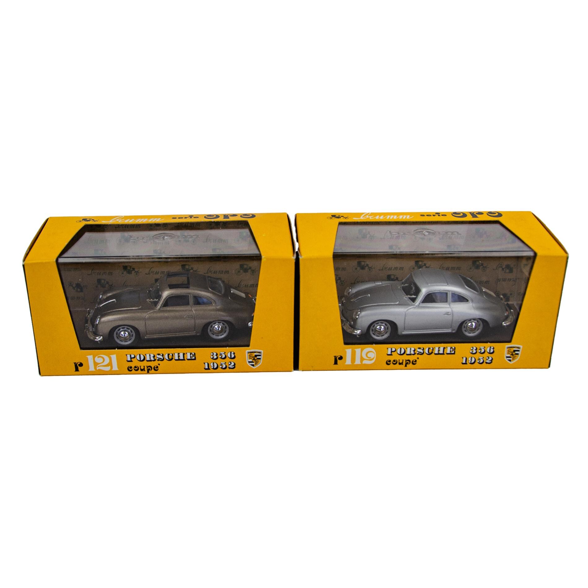 Brumm Serie Oro R119 & R121 1952 Porsche 356 Coupe 1:43 Scale