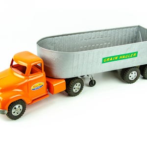 Vintage 1950er Jahre Tonka Grain Hauler Sattelzugmaschine Restauriert - wunderschön