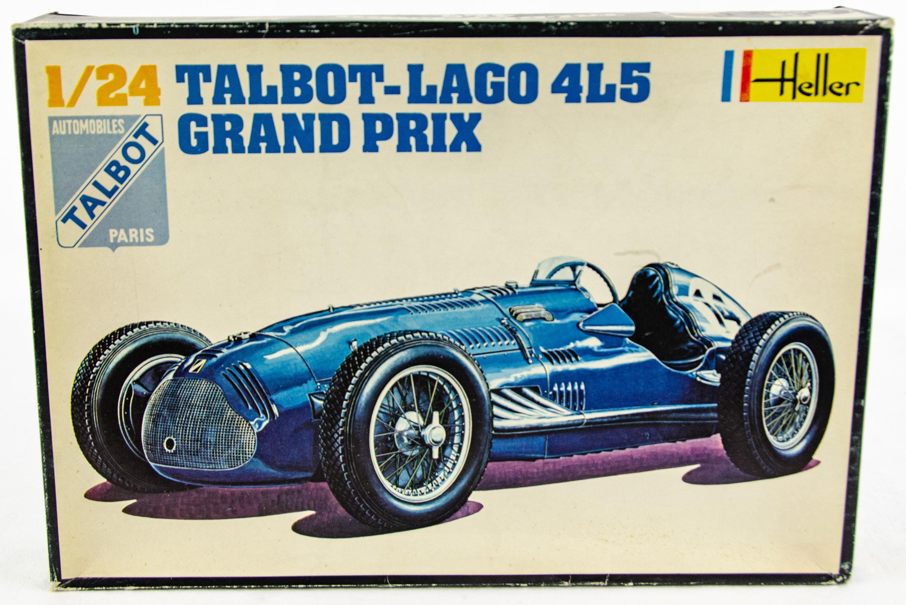 Talbot Model Kit Heller No. 721 Talbot Lago 4L5 Grand Prix France 1:24 Scale Model Race ...
