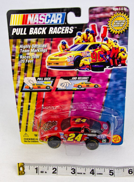 1997 Toy Biz NASCAR Pull Back Racers 24 Jeff Gordon Dupont - Etsy