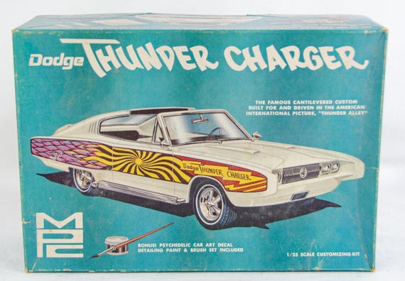 Rare Vintage MPC 1:25 Scale Dodge Thunder Charger Plastic
