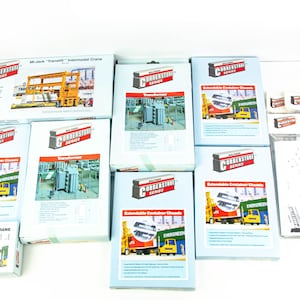 Walthers Cornerstone HO Mi-Jack Crane Transformer Container EMD Engine Lot of 11