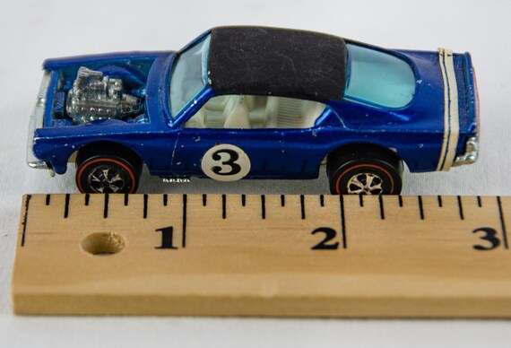 Rare Black Roof Vintage Hot Wheels 1969 Redline King Kuda