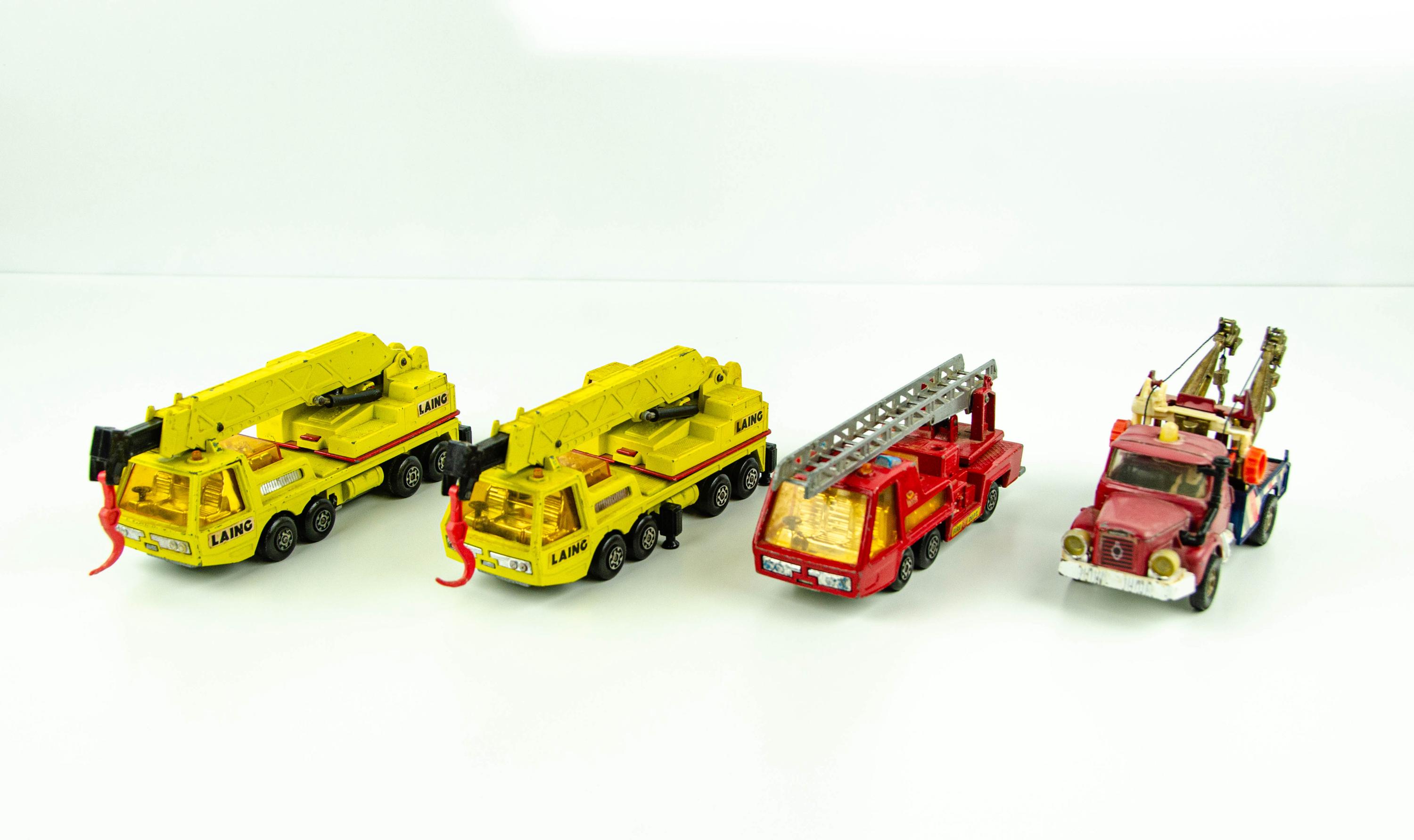 スーパーキングス　マッチボックス　モービルクレーン　K-114　MATCHBOX Matchbox Superking K-114 Mobile Crane gelb 