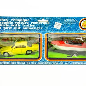 Vintage Joal 1/43 Iso Rivolta Coupe GT Transport Trailer Boat Diecast Model Car