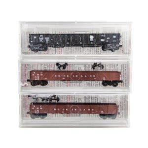 Assorted Micro Train Lines 1:160 N Scale Model Train Freight Gondola Cars 3P Lot
