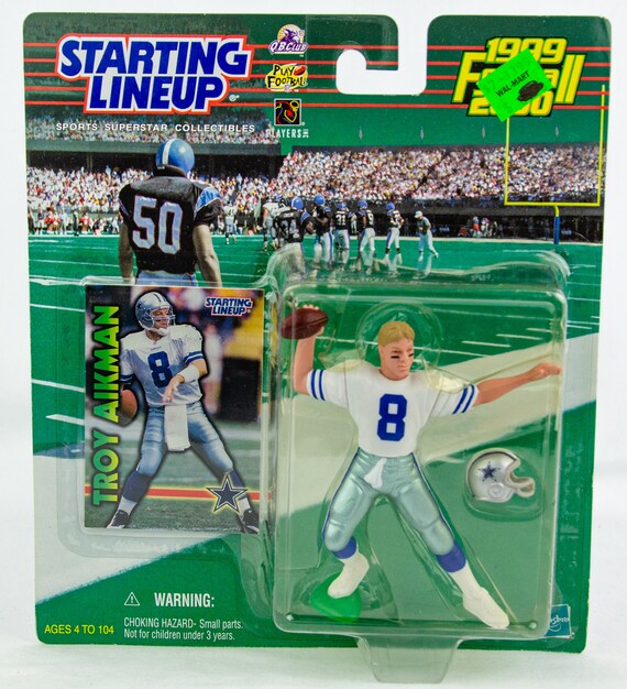 SLU New NFL Kenner Starting Lineup Figures Dallas Cowboys Troy Etsy