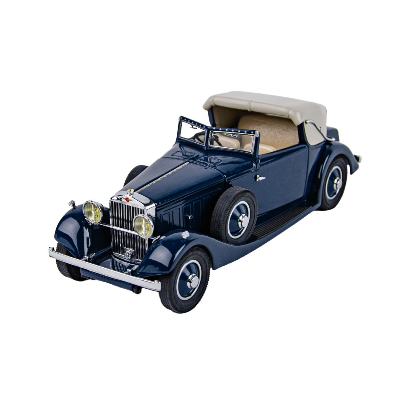 Danbury Mint 1934 Hispano-suiza J12 Cabriolet Blue 1:24 Scale