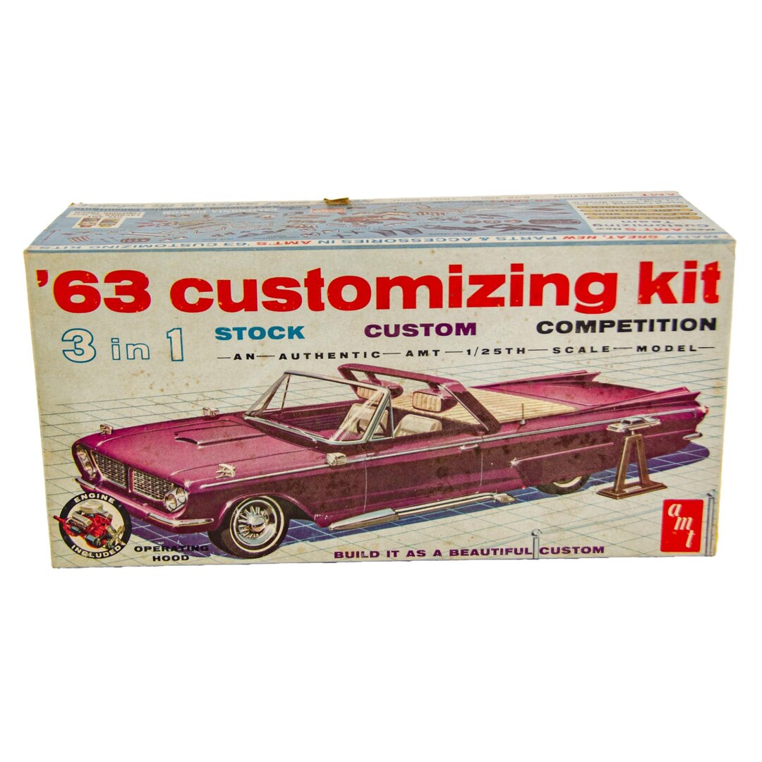 AMT 05-613-149 Pontiac Tempest Convertible 1963 Custom 1:25 Scale