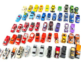 Lote de 55 camionetas pickup Hot Wheels & Matchbox, coches de fundición Ford Chevy Dodge