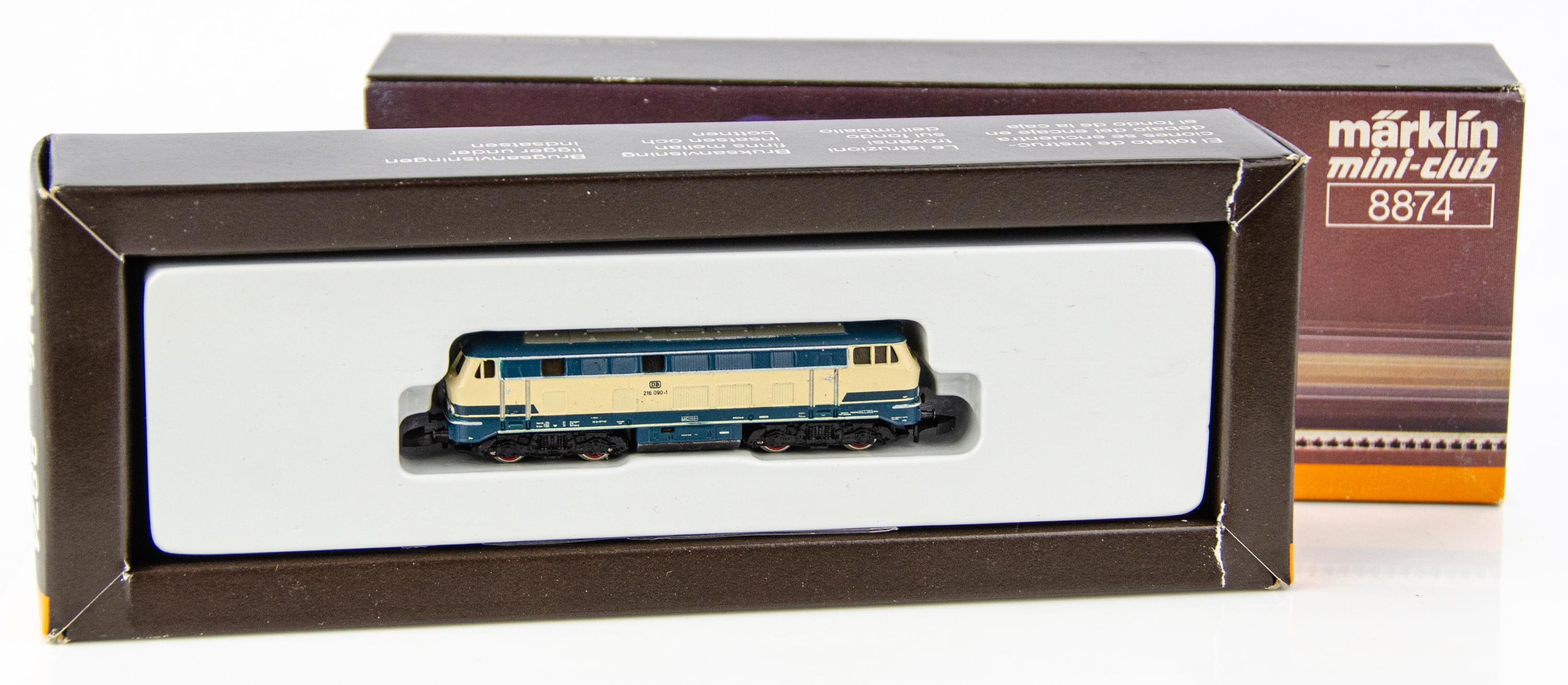 Vintage Marklin Mini-club 8874 German Z Scale Diesel Locomotive DB