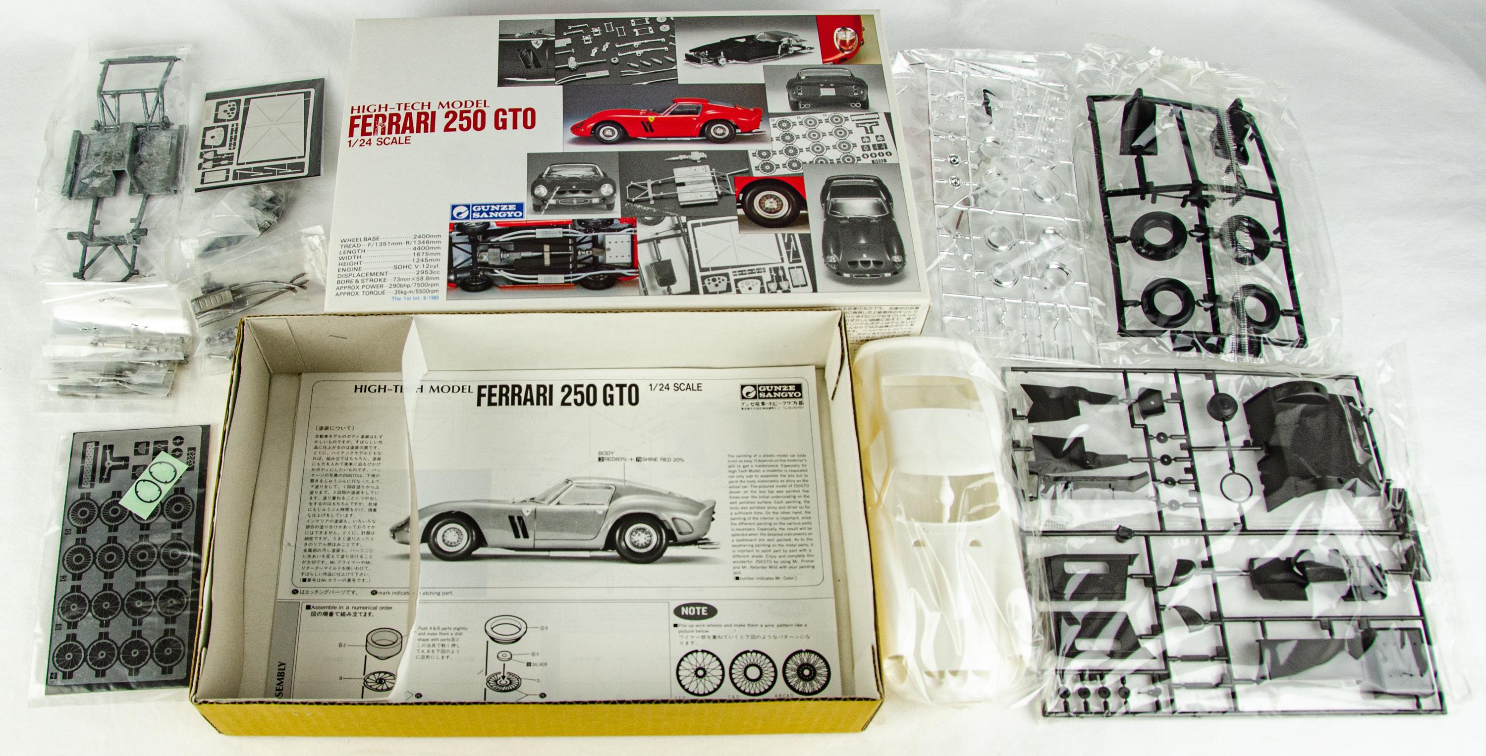 グンゼ産業 ハイテクモデル フェラーリ 250 GTO 日本 1/24スケール
