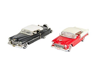 Matchbox Yesteryear Cadillac Eldorado & Chevy Bel Air 1:43 Diecast Car 2P Lot