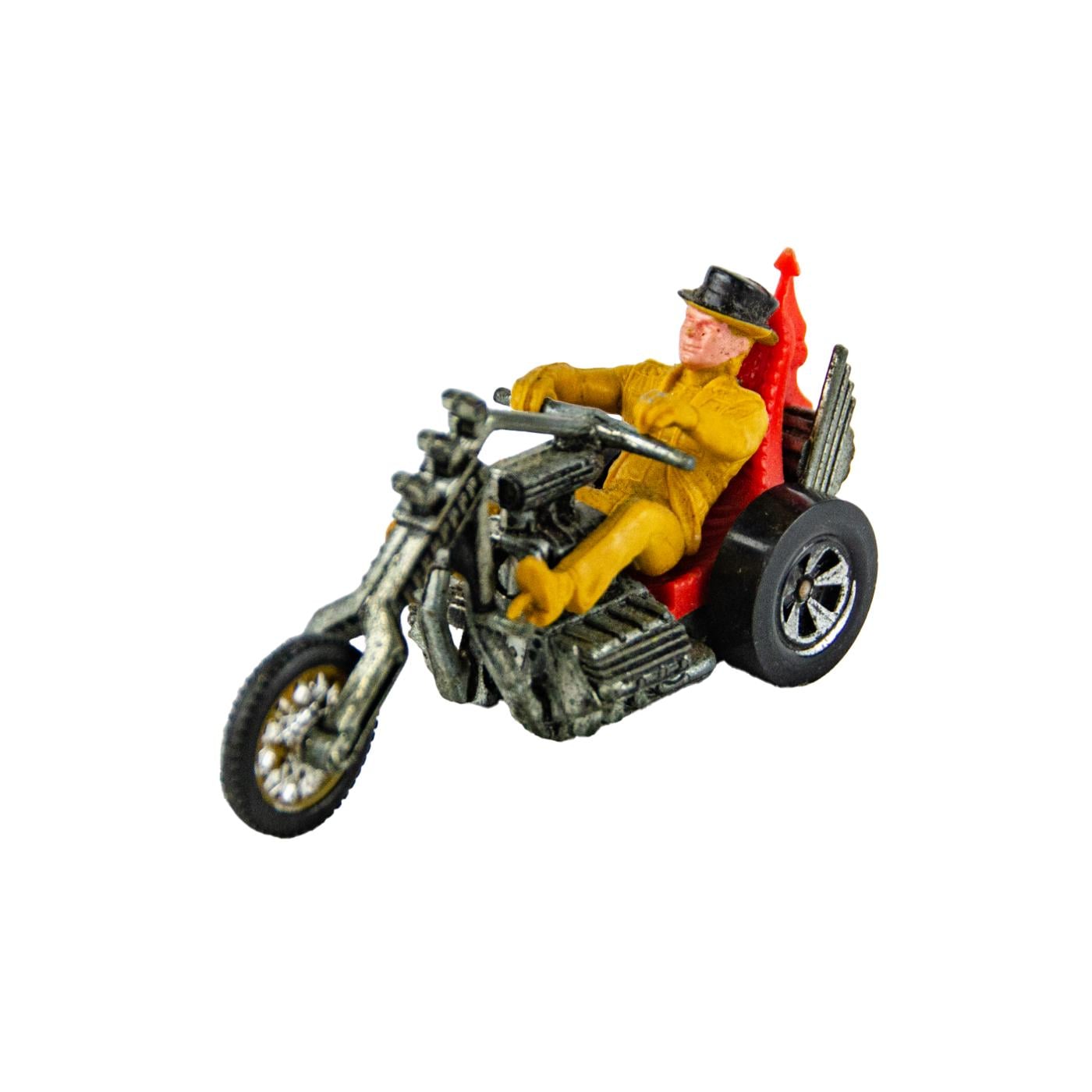 1970s Hot Wheels Mattel Rrrumblers Red Torque Chop W/ Rider