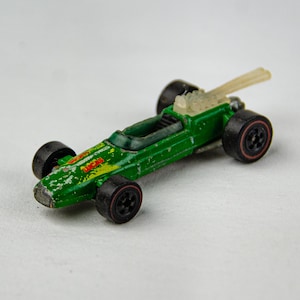 1969 Hot Wheels Mattel Redline Rash 1 Green 1:64 Scale Diecast Model Race Car