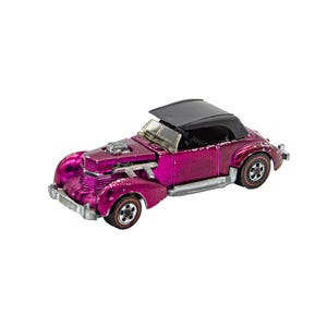 Vintage Hot Wheels Redline Classic Cord Magenta w/ Dark Interior US Repro Top