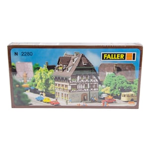 Faller Model Train 2280 N Scale Half Timbered House Building Kit