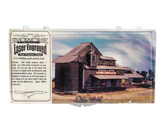 Kit de construção de modelo de trem Phillips Grain 114 em escala N, escala 1:160.