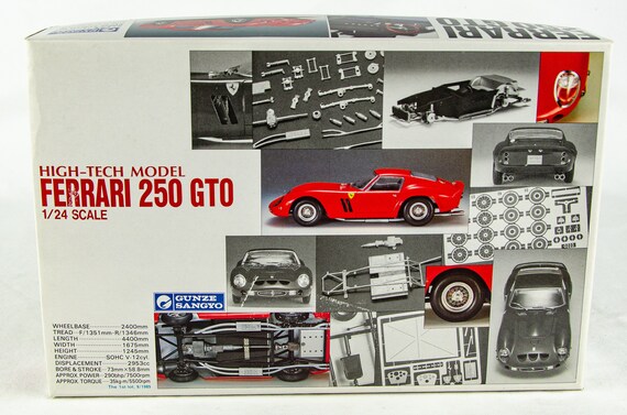 Gunze Sangyo High-tech Model Ferrari 250 GTO Japan 1:24 Scale