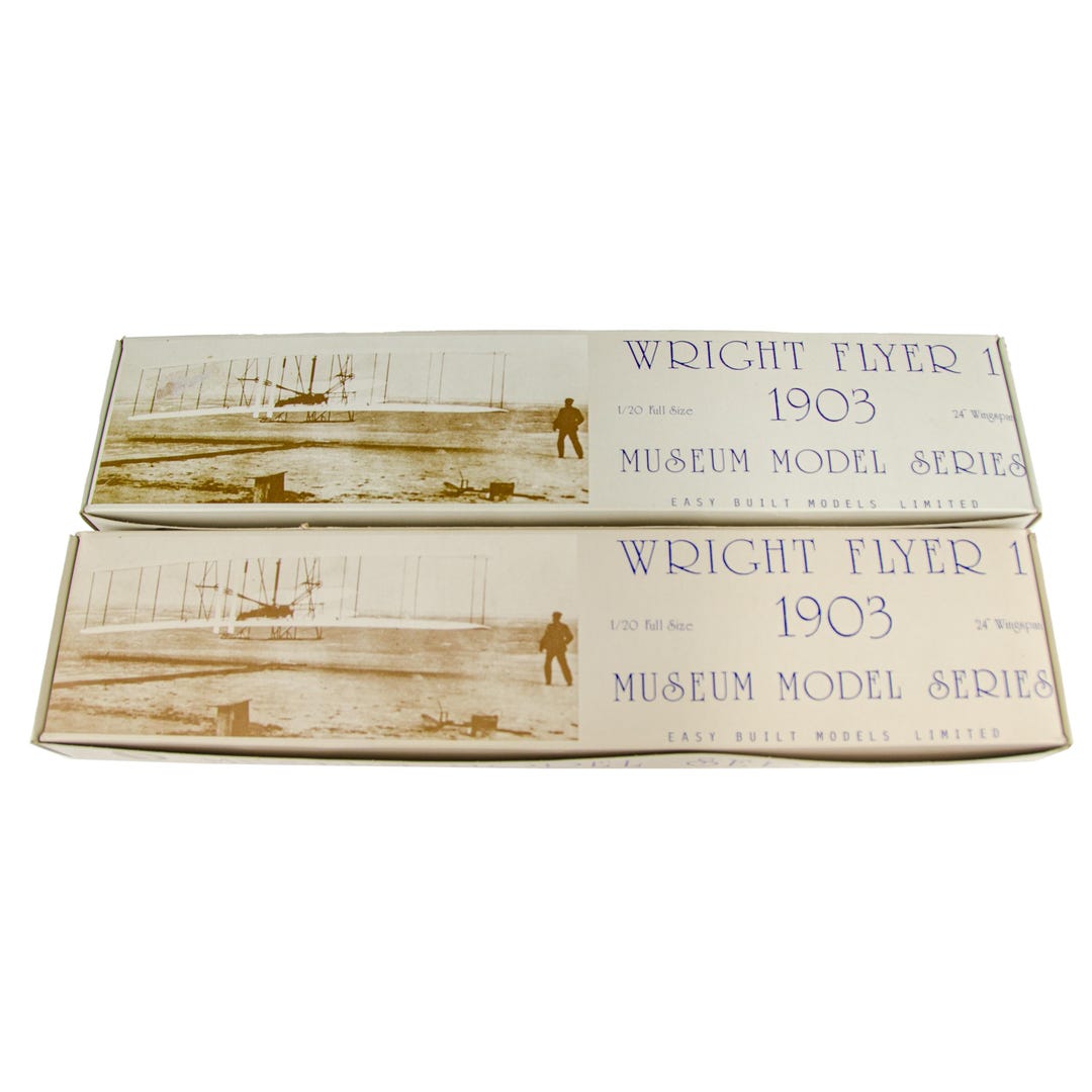 Easy Built D-10 Museum 1903 Wright Flyer 1 1:20 Scale Model Plane Kit ...