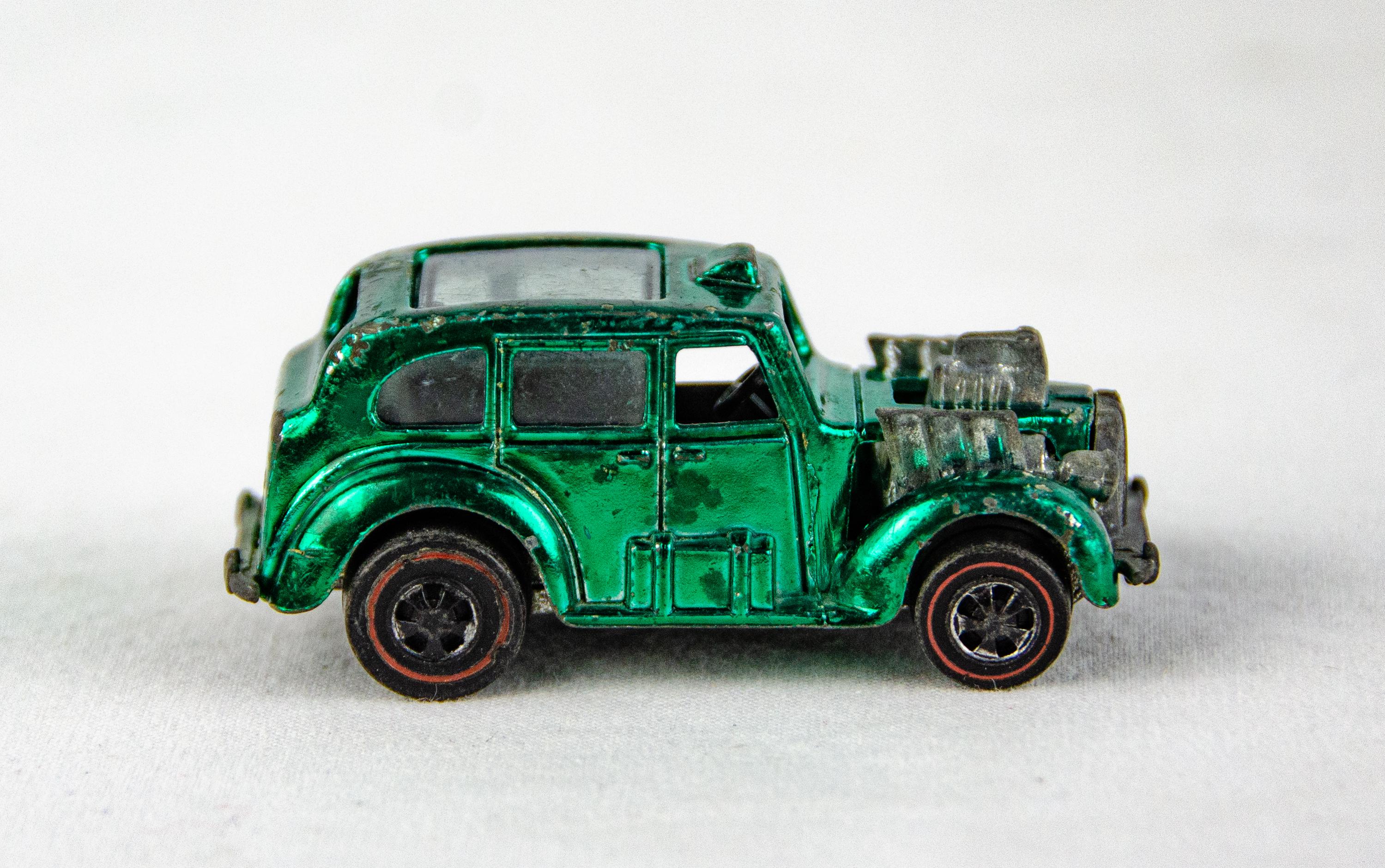 1970 Hot Wheels Mattel Redline Cockney Cab Green 1:64 Scale
