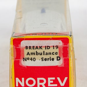 Ancienne Ambulance Norev 1/43 – Miniature De Collection Break ID 19