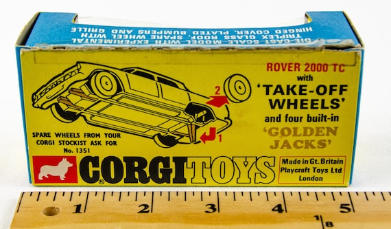 Corgi Toys 275 Rover 2000 TC W/ Take off Spare Green 1:50scale