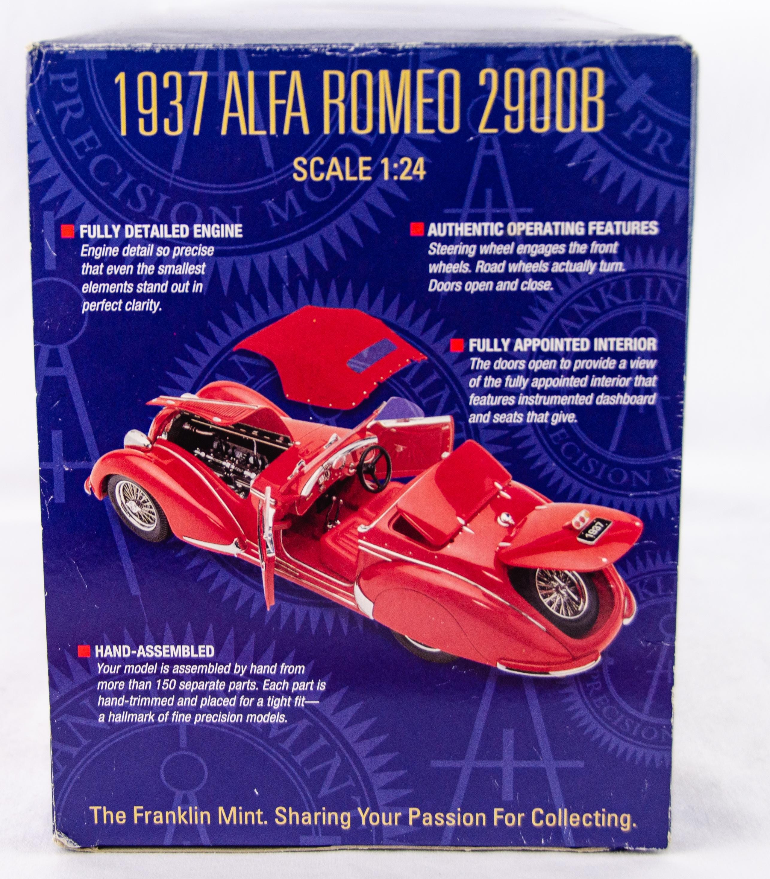 0 Alfa Romeo 2900B Franklin Mint 1:24 - Car Diecast Model