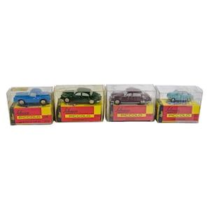 Schuco Piccolo Jaguar Goggomobil BMW Mercedes Benz 1:90 Diecast Model Car 4P Lot