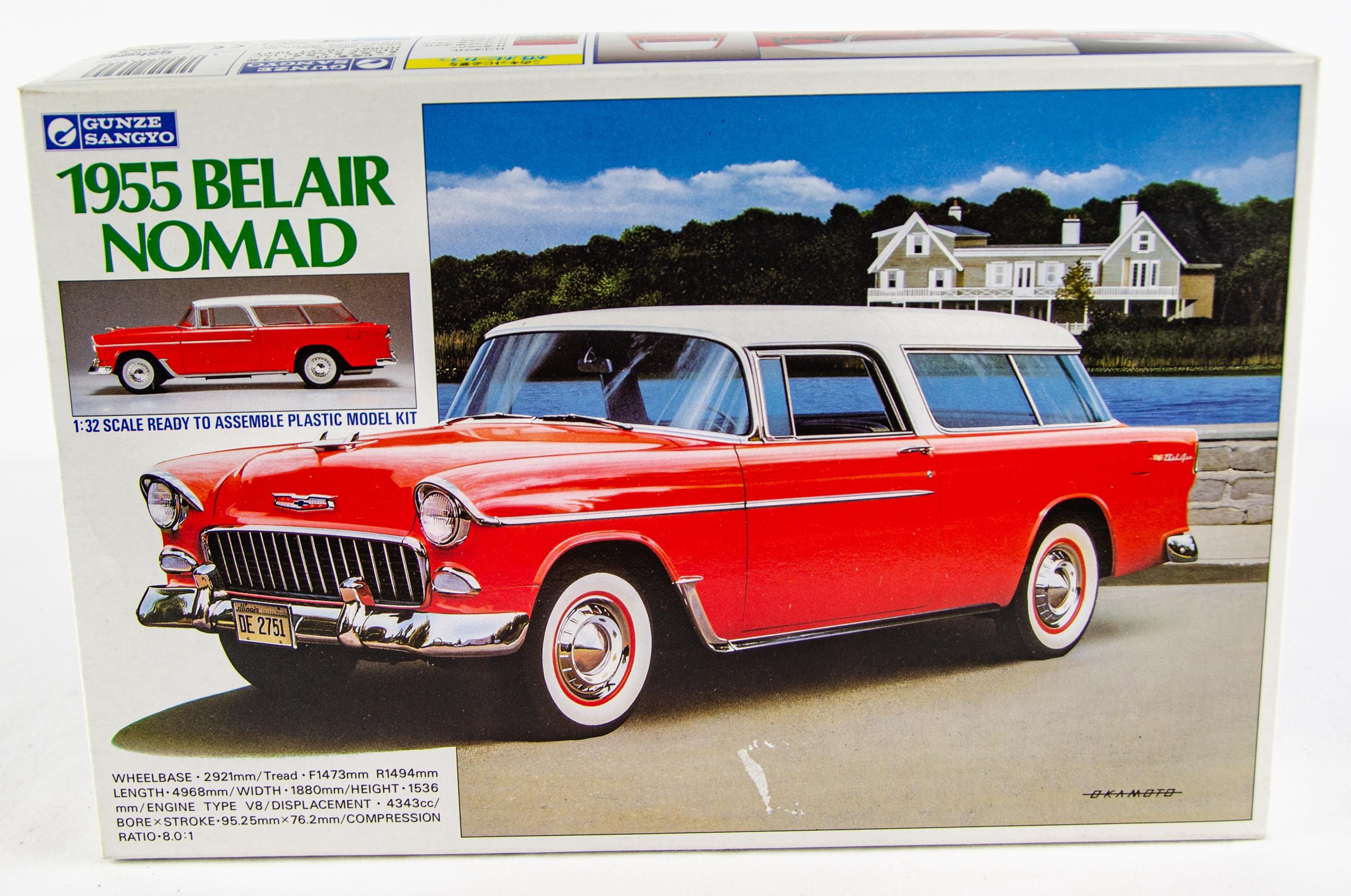 Gunze Sangyo 1955 Chevrolet Bel Air Nomad Japan 1:32 Scale Plastic