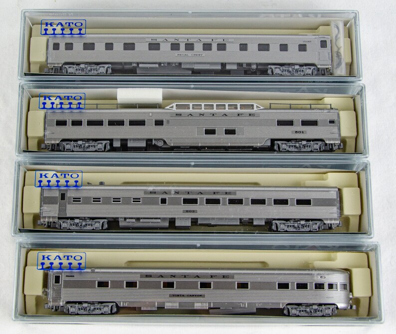 Kato 1066001 Santa Fe Super Chief 4 Passenger Car Set A N Etsy