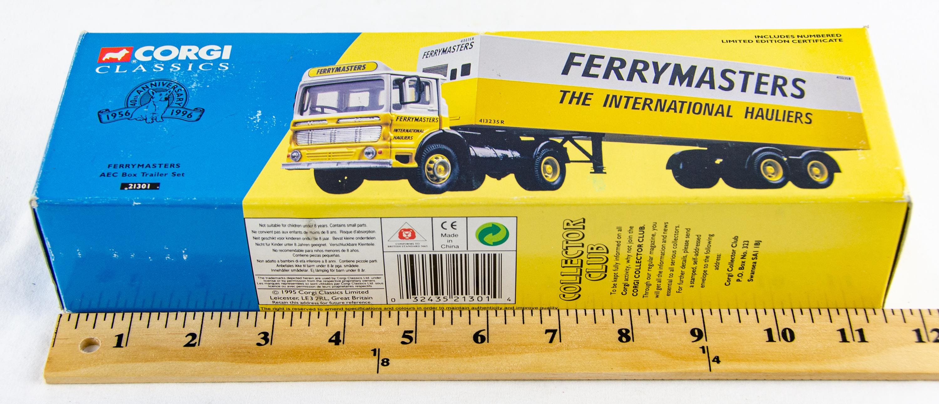 Corgi 1/64 98103 - Camion Porte-conteneurs Volvo Avec Remorque, P&O Ferry Masters, Occasion