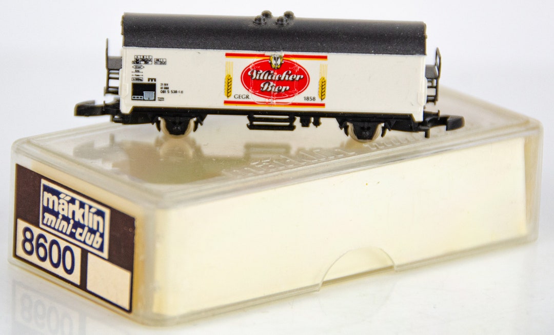 Wagon Marklin 8600 – Miller Lite – Échelle Z – Bière Bleu Clair – Réfrigéré