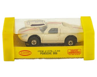 Vintage Aurora AFX TJet Thunderjet Porsche 906 HO modelo Slot Car 1376