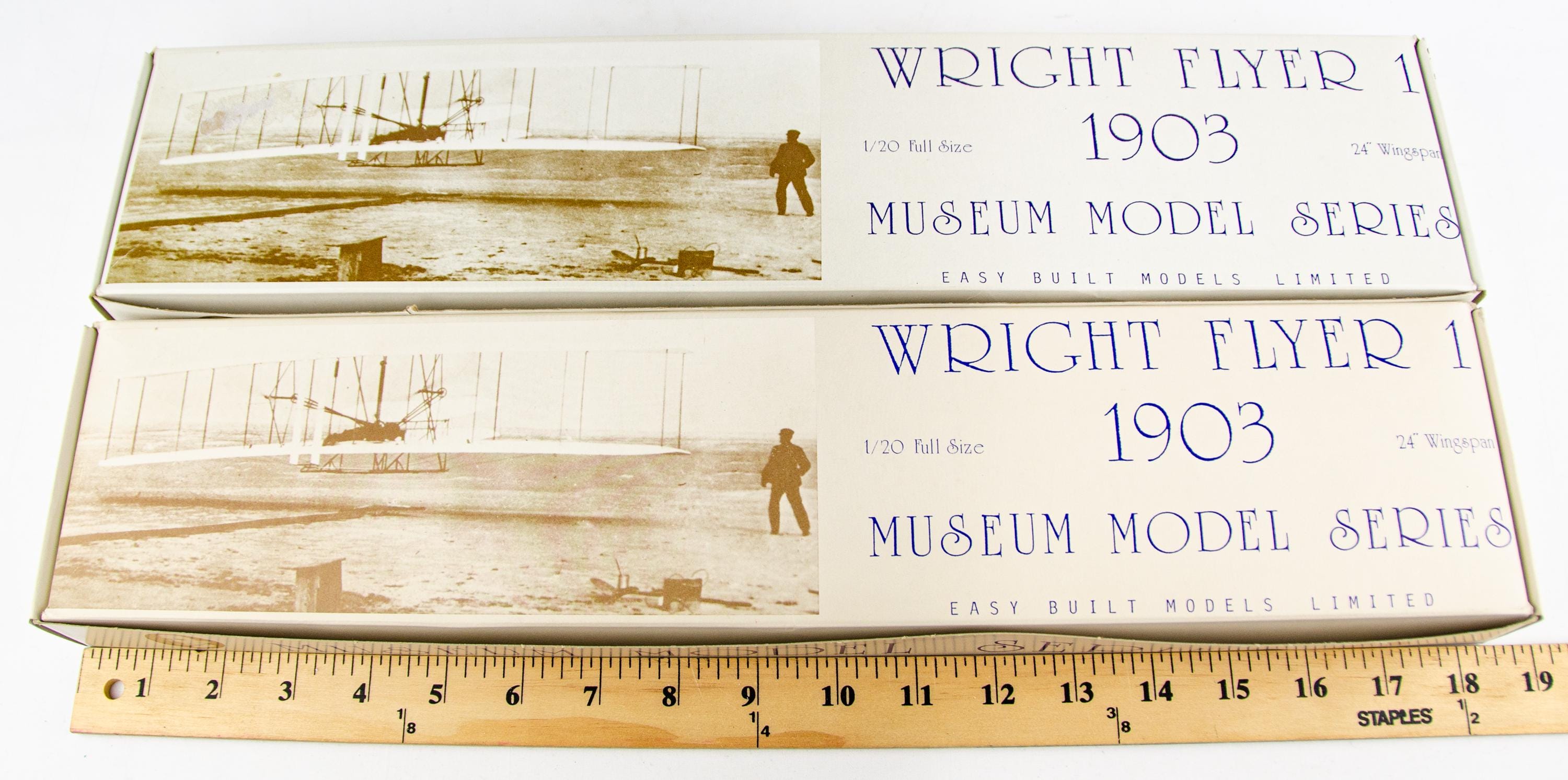 Easy Built D-10 Museum 1903 Wright Flyer 1 1:20 Scale Model Plane Kit ...