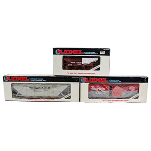 Lionel NYC Pacemaker Ore Covered Hopper 1:48 O Scale Train Freight Car 3P Lot
