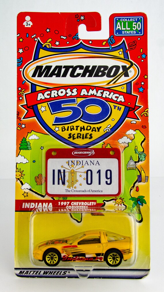 Matchbox Across America 50th Birthday Gift Bag  Set ~ New! 