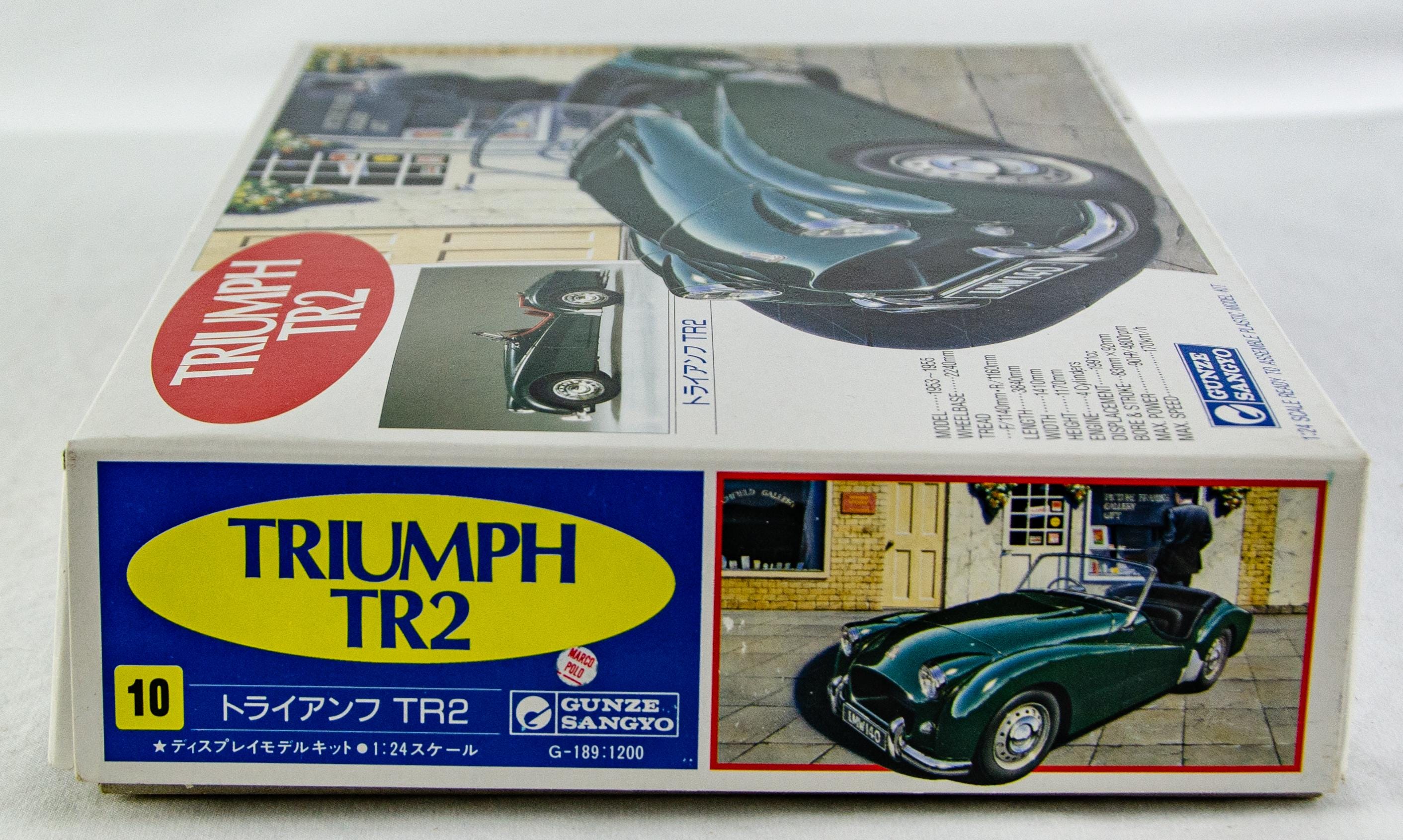 自動車 GUNZE SANGYO TRIUMPH TR2 TR3 1/24 Gunze Sangyo Triumph TR2 Japan 1:24 Scale Plastic Model Car Kit - Etsy