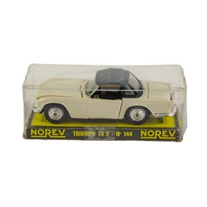 Norev No. 144 Triumph TR 5 Convertible Ivory France 1:43 Scale Model Car