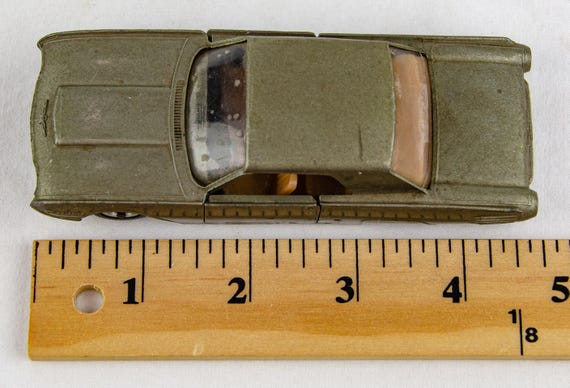 1962 Solido 128 Ford Thunderbird Gray France 1:43 Scale Diecast