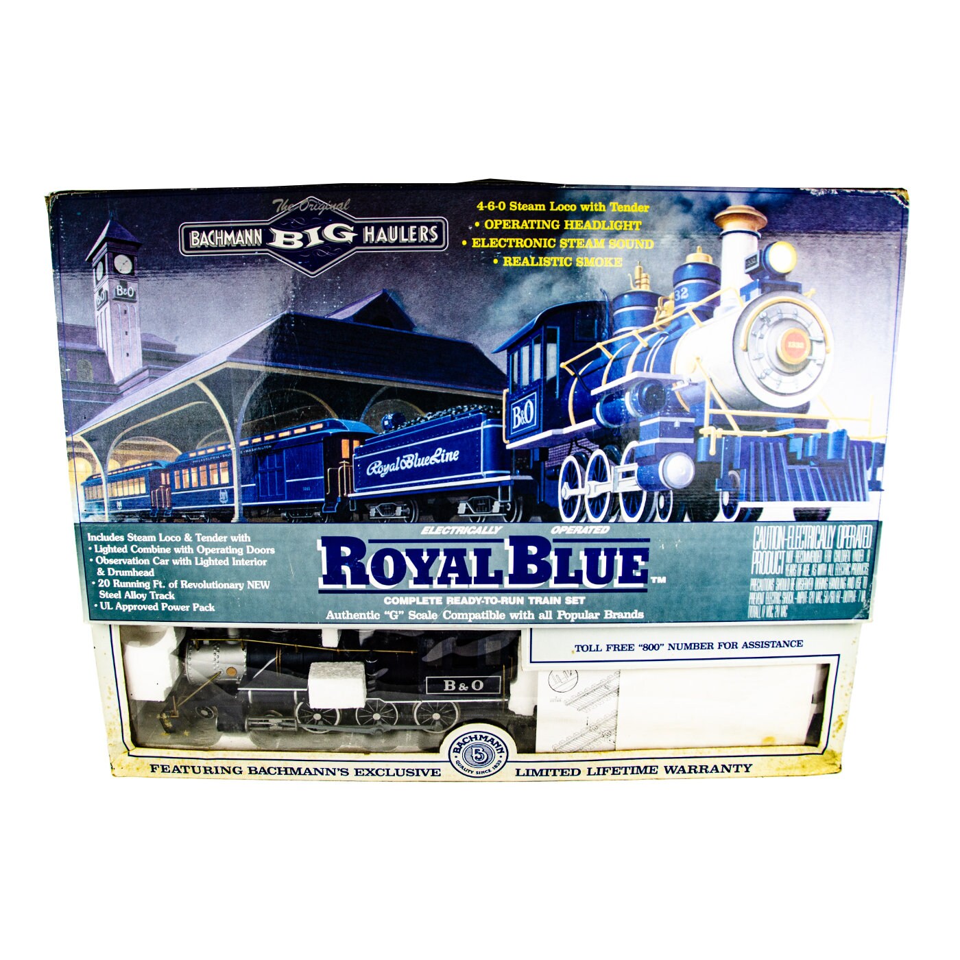 Bachmann Big Haulers Royal Blue G Scale Complete Ready to Run