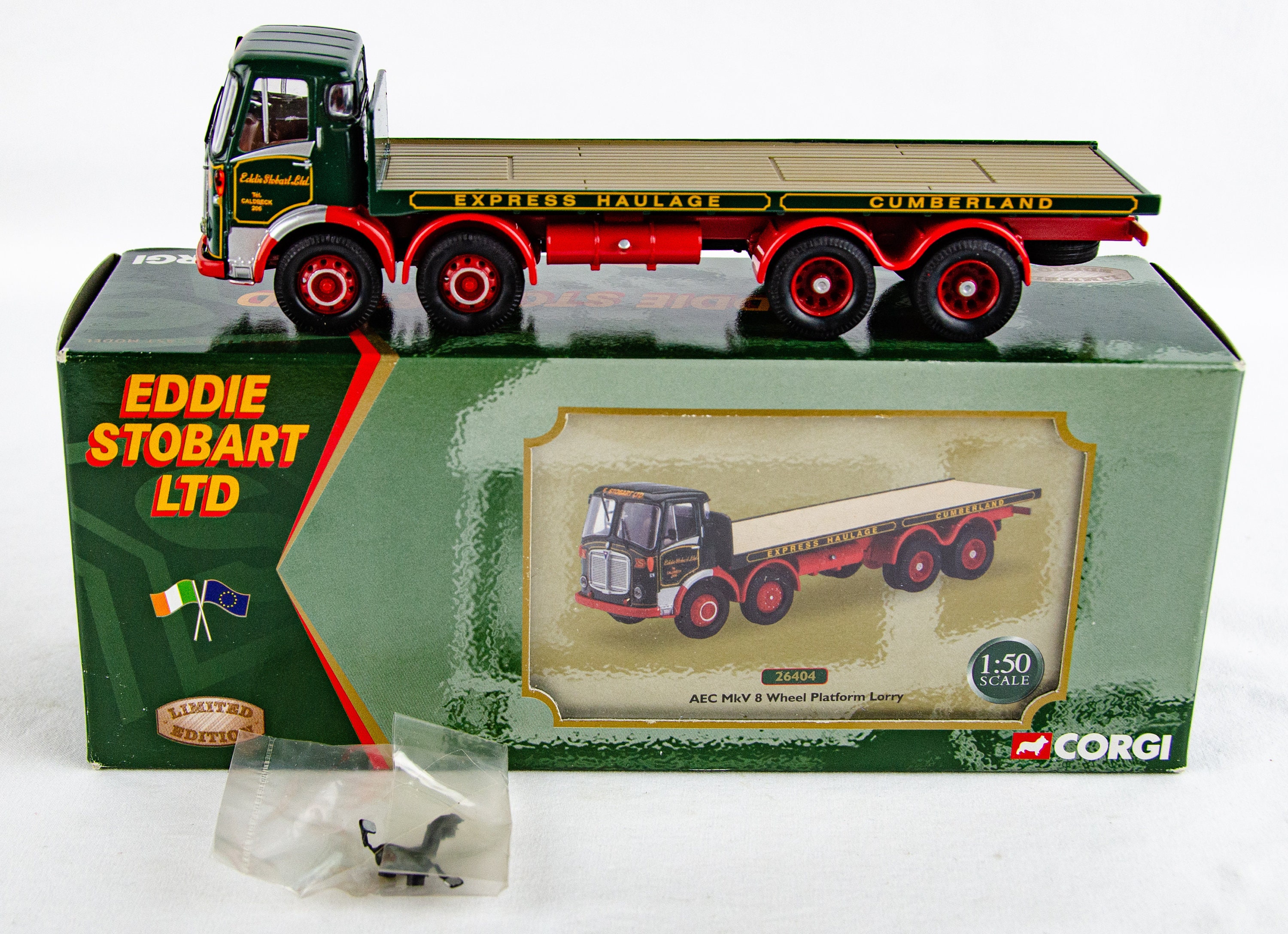 Corgi Corgi Toy 3” Scania EDDIE STOBART Lorry Diecast CAR Vintage Green DELIVERY TRUCK 