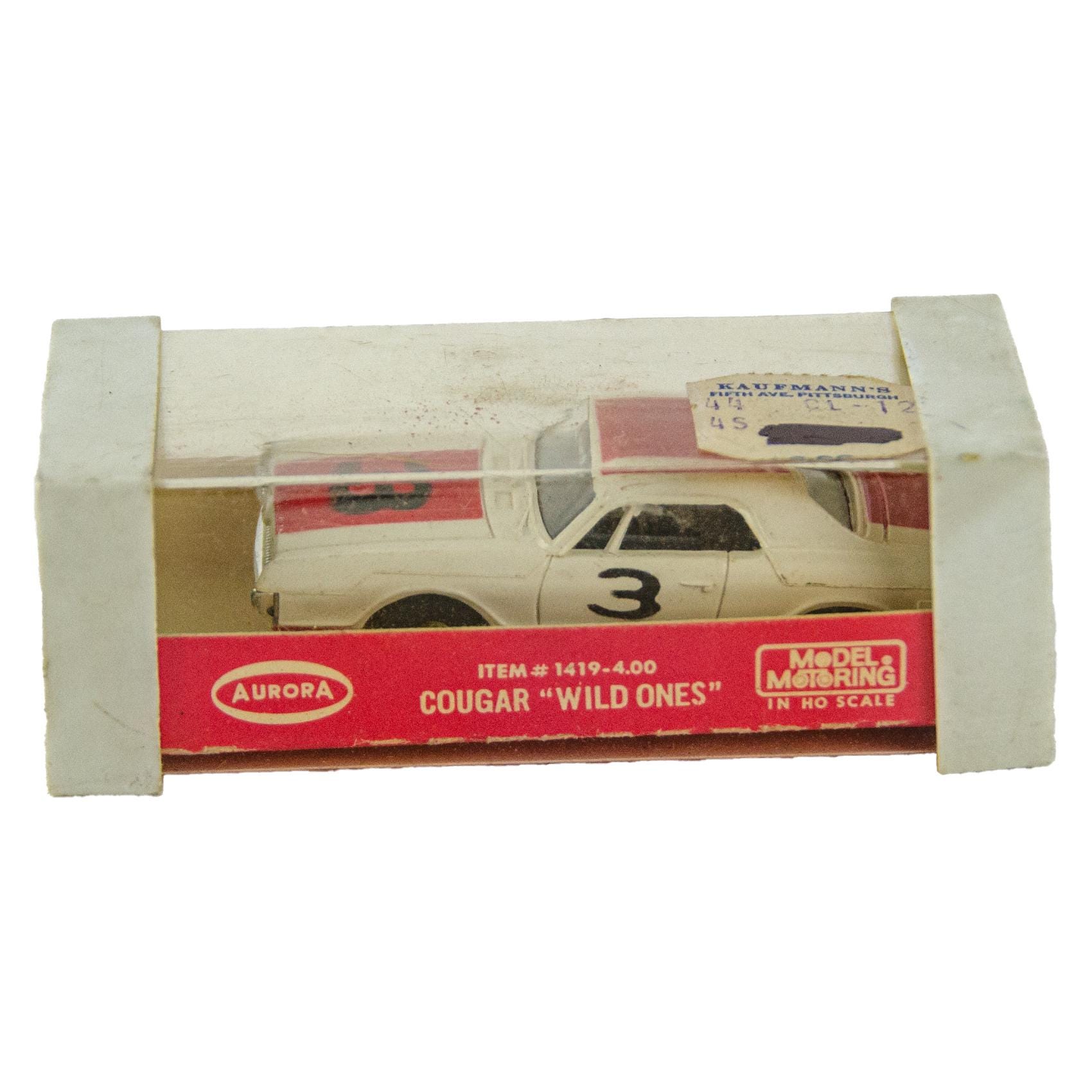 Vintage Aurora AFX Tjet Thunderjet Cougar Wild Ones HO Model Slot