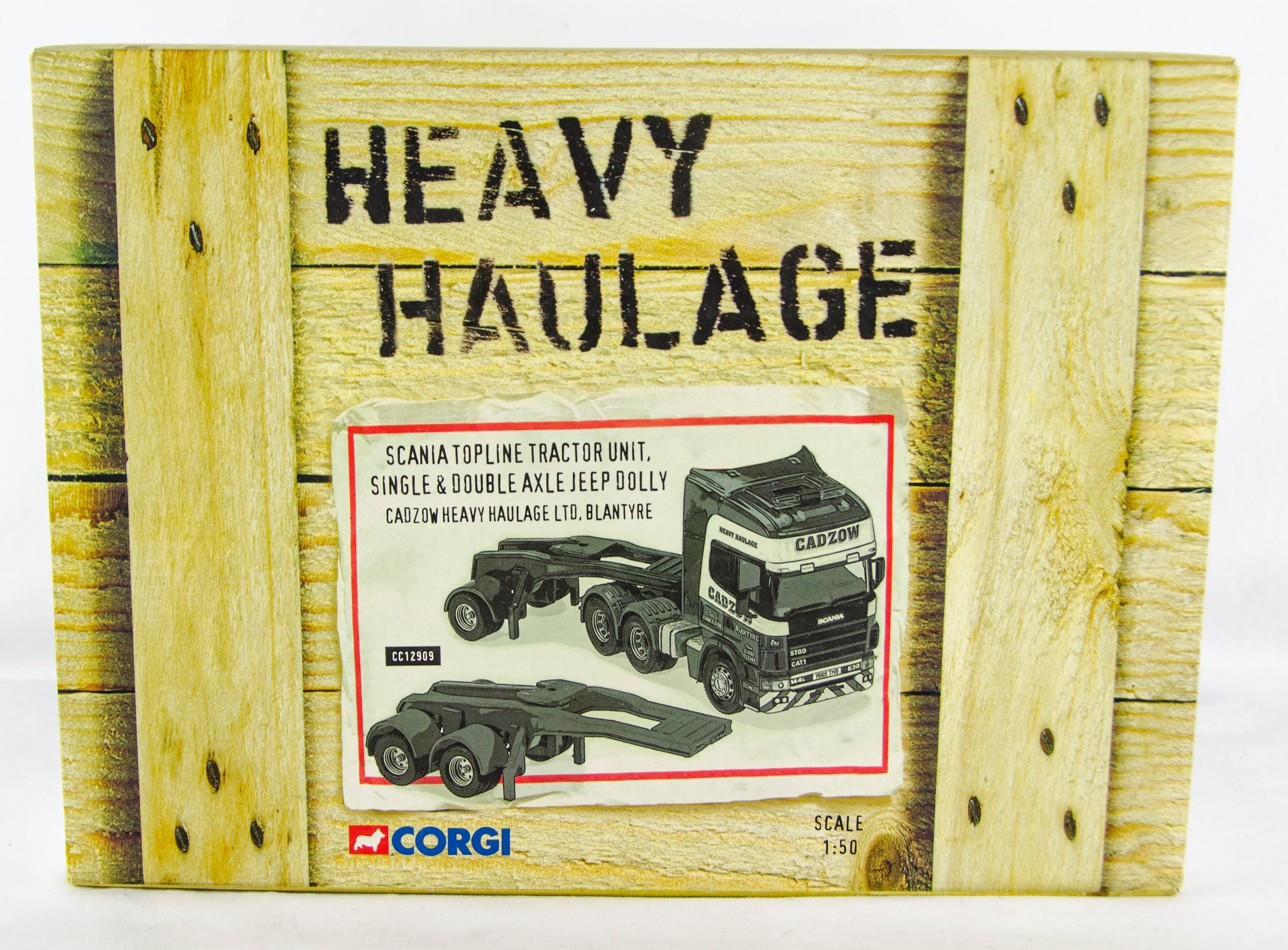 Corgi 1:50 Scania Topline Cadzow Tractor Trailer Diecast